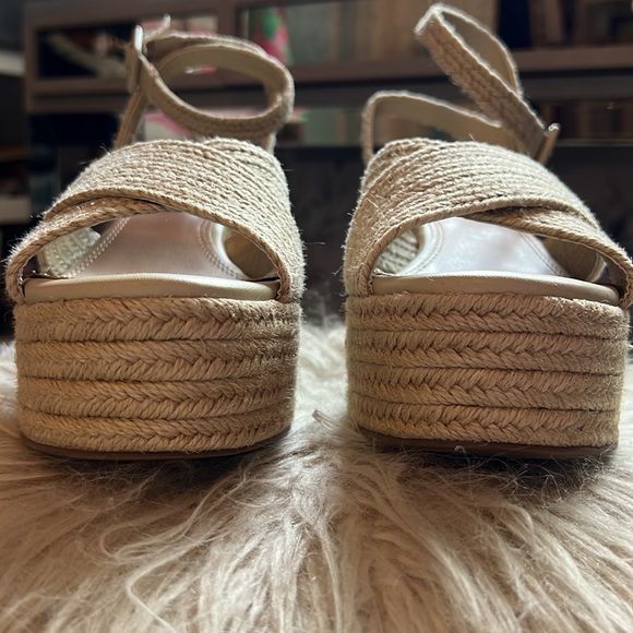 Steven New York Ramey Espadrille Platform Wedge Sandal - Raffia - Picture 11 of 15